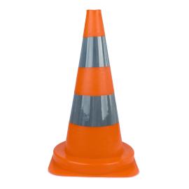 Cône de signalisation monobloc 50cm Prismatique 1.3Kg